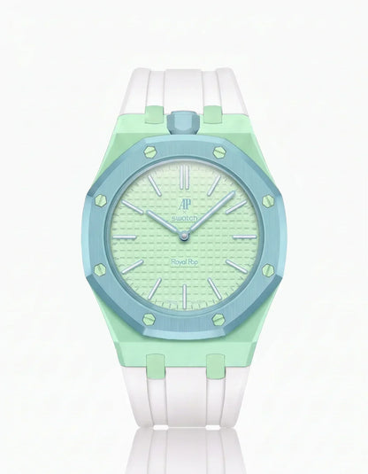 Silicone Strap & Case  Royal Pop  Blaue Acht(Customize  Colors)