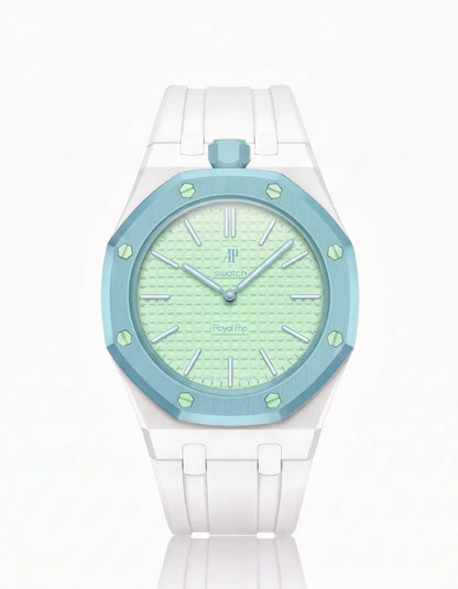 Silicone Strap & Case  Royal Pop  Blaue Acht(Customize  Colors)