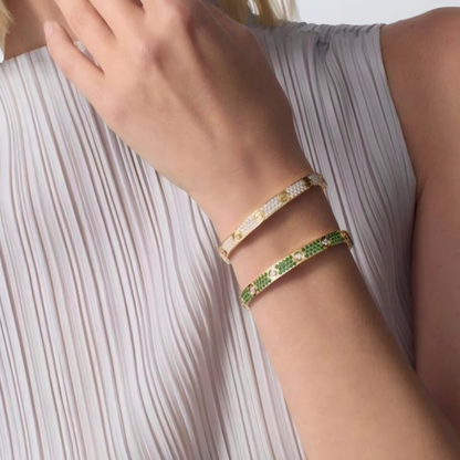 [LUCKY LOVE]2026 PAVE GEMSTONE LOVE BRACELET 6.1MM 10 DIAMONDS