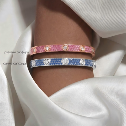 [LUCKY LOVE]2026 PAVE GEMSTONE LOVE BRACELET 6.1MM 10 DIAMONDS