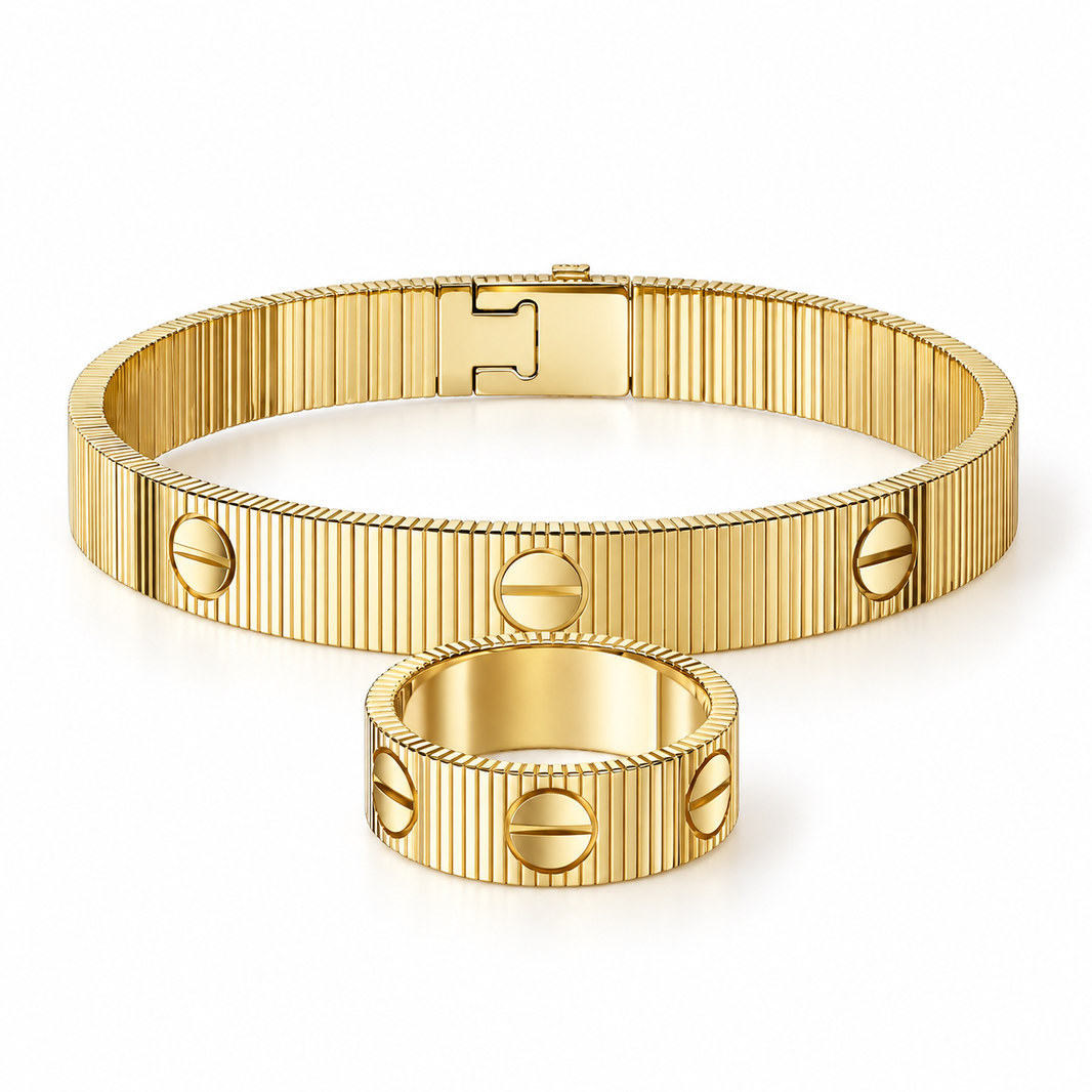 [LoveLucky]Love Unlimited Bracelet & Ring Set
