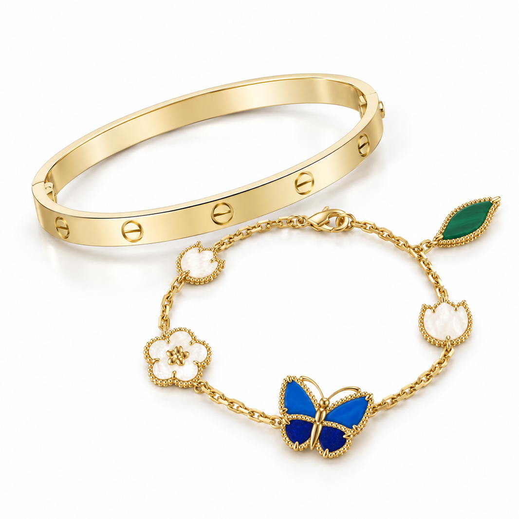 [LoveLucky]Lucky Spring & Love Bracelet Stack Set