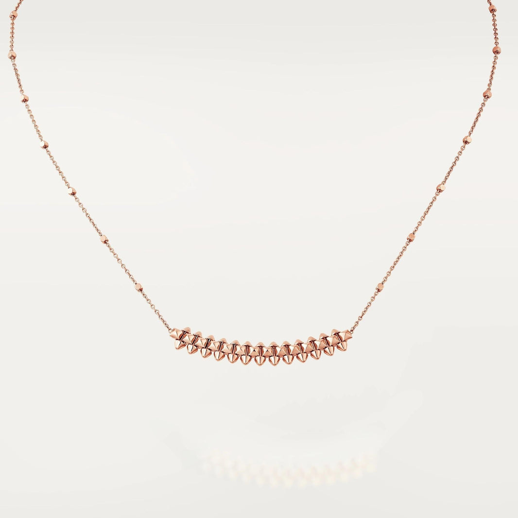 [LUCKY LOVE]CLASH PINK GOLD NECKLACE