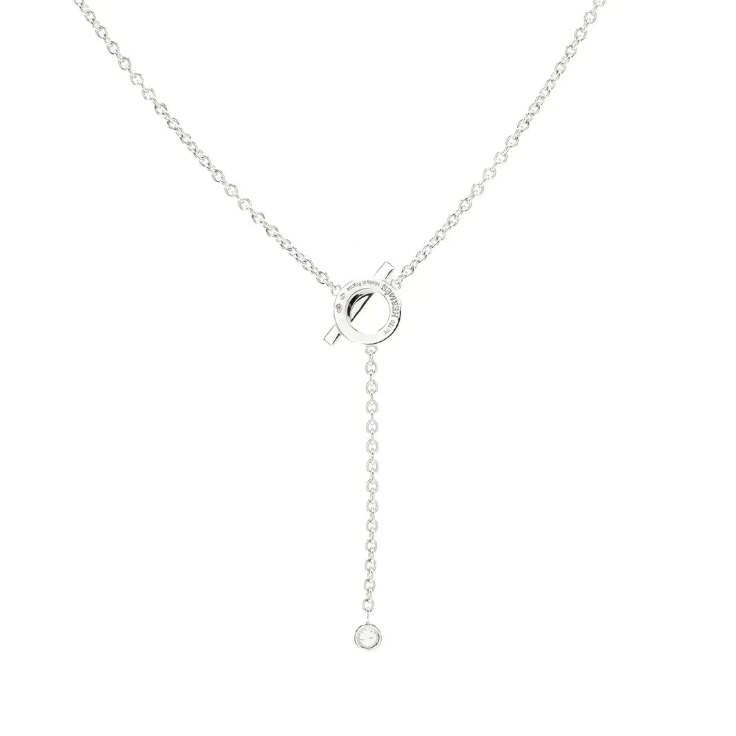 [LUCKY LOVE]FINESSE SILVER DIAMOND NECKLACE