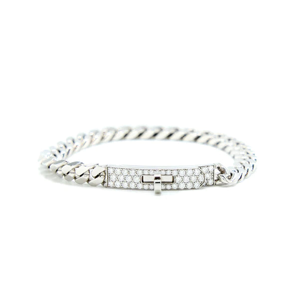 [LUCKY LOVE]KELLY CHAIN SILVER DIAMOND BRACELET
