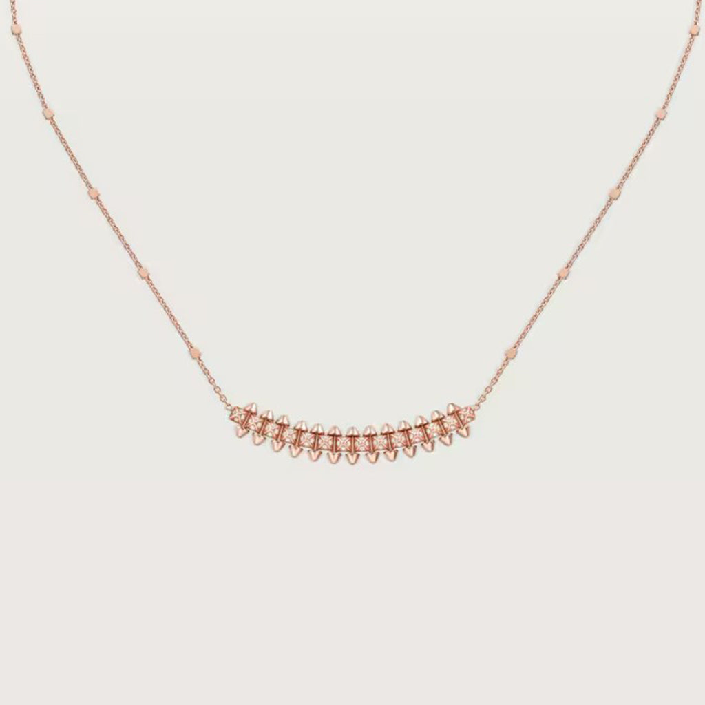 [LUCKY LOVE]CLASH  SMALL FULL DIAMOND NECKLACE