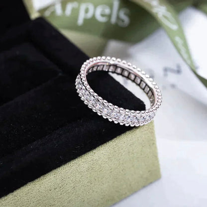 [LUCKY LOVE]PERLEE DIAMOND SILVER RING