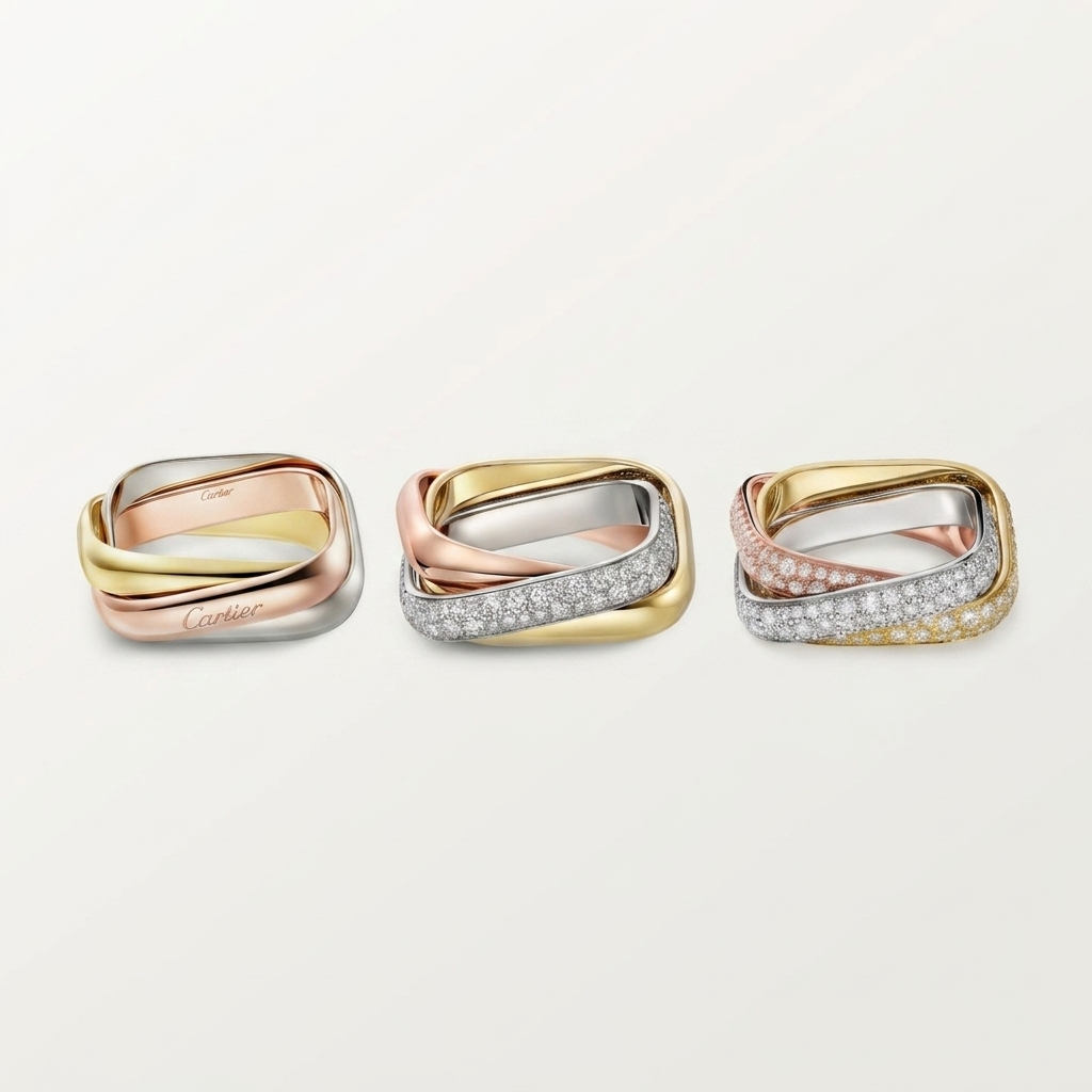 [LUCKY LOVE]TRINITY 3.5MM CUSHION RING COLLECTION