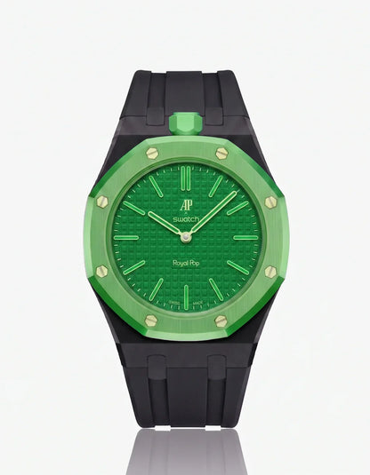 Silicone Strap & Case  Royal Pop Green Eight(Customize  Colors)
