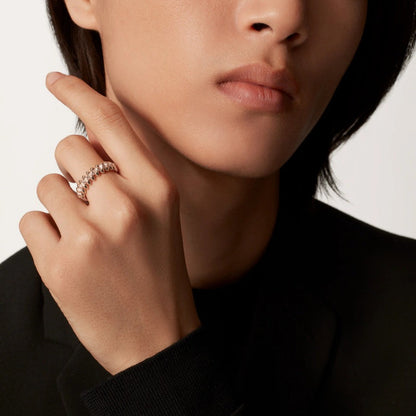 [LUCKY LOVE]CLASH 6.4MM SMALL FULL DIAMOND RING