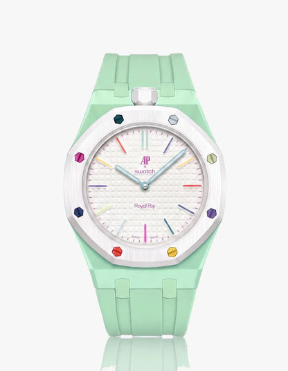 Silicone Strap & Case  Royal Pop Huit Blanc(Customize  Colors)