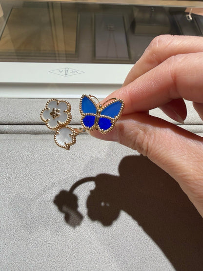 [LUCKY LOVE]LUCKY SPRING BUTTERFLY OPEN-FACE RINGS