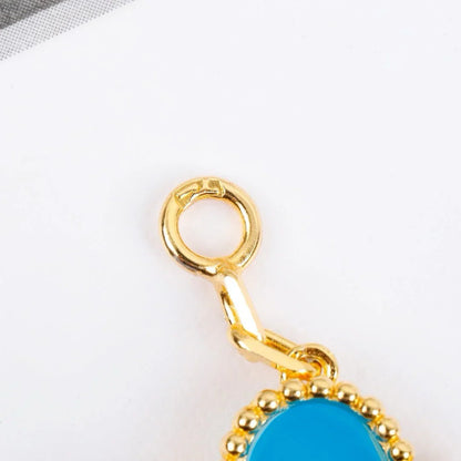 [LUCKY LOVE] CLOVER 5 MOTIF TURQUOISE BRACELET COLLECTION
