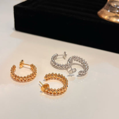 [LUCKY LOVE]CLASH SMALL HOOP EARRINGS