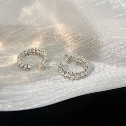 [LUCKY LOVE]CLASH SMALL HOOP EARRINGS