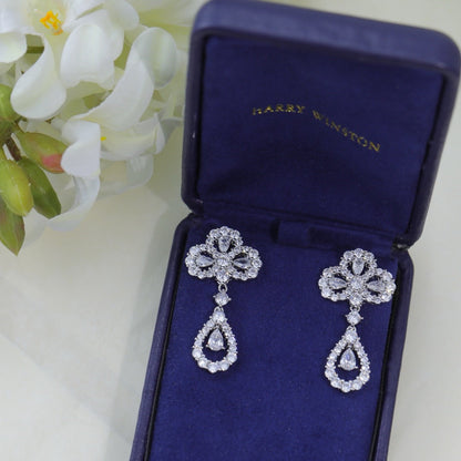 [LUCKY LOVE]LOOP EARRINGS FULL MOTIF DIAMOND