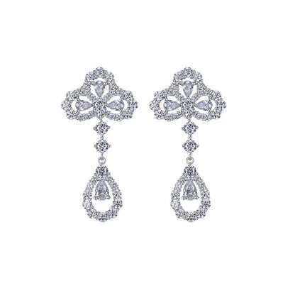 [LUCKY LOVE]LOOP EARRINGS FULL MOTIF DIAMOND
