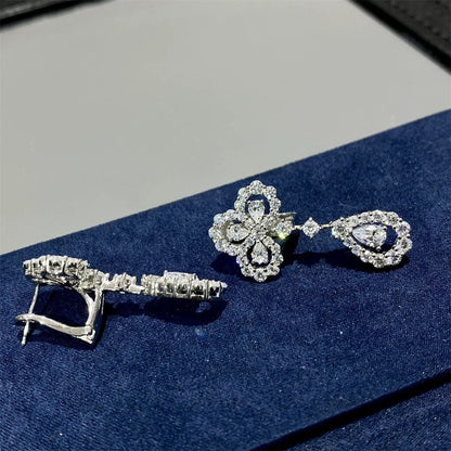 [LUCKY LOVE]LOOP EARRINGS FULL MOTIF DIAMOND