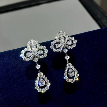 [LUCKY LOVE]LOOP EARRINGS FULL MOTIF DIAMOND