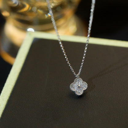 [LUCKY LOVE]CLOVER MINI 9.5MM PENDANT DIAMOND NECKLACE