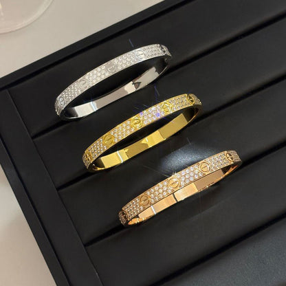 [LUCKY LOVE]LOVE BRACELET 6.1MM DIAMOND-PAVED
