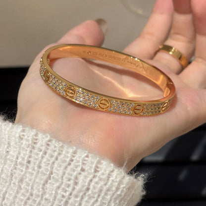 [LUCKY LOVE]LOVE BRACELET 6.1MM DIAMOND-PAVED