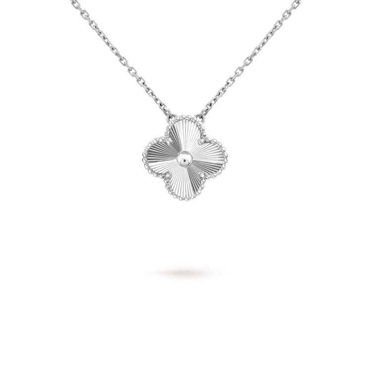 [LUCKY LOVE]CLOVER 15MM NECKLACE SILVER COLLECTION