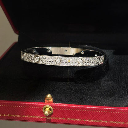 [LUCKY LOVE]LOVE BRACELET 6.1MM DIAMOND-PAVED 10 BIG DIAMONDS