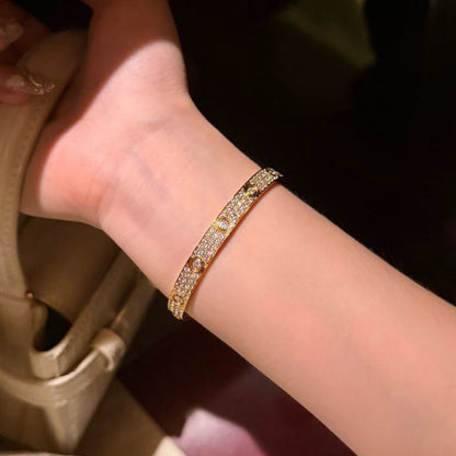 [LUCKY LOVE]LOVE BRACELET 6.1MM DIAMOND-PAVED 10 BIG DIAMONDS