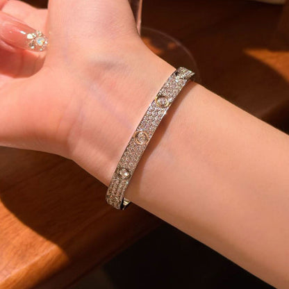 [LUCKY LOVE]LOVE BRACELET 6.1MM DIAMOND-PAVED 10 BIG DIAMONDS