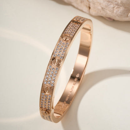 [LUCKY LOVE]LOVE BRACELET 6.1MM DIAMOND-PAVED