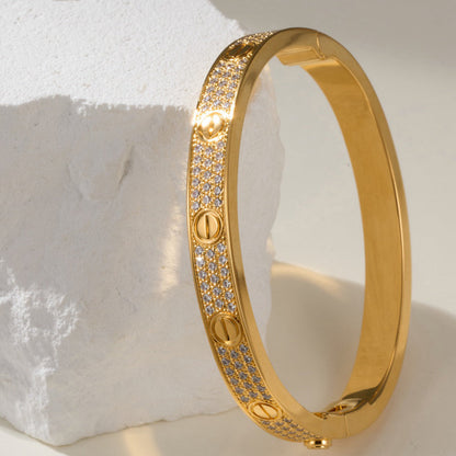 [LUCKY LOVE]LOVE BRACELET 6.1MM DIAMOND-PAVED