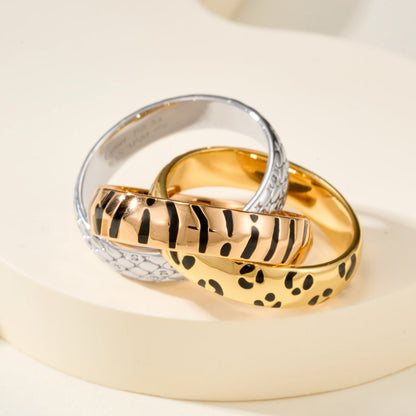 [LUCKY LOVE]TRINITY  RING LEOPARD PRINT