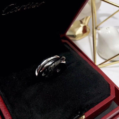 [LUCKY LOVE]TRINITY 3.2MM RING BLACK CERAMIC