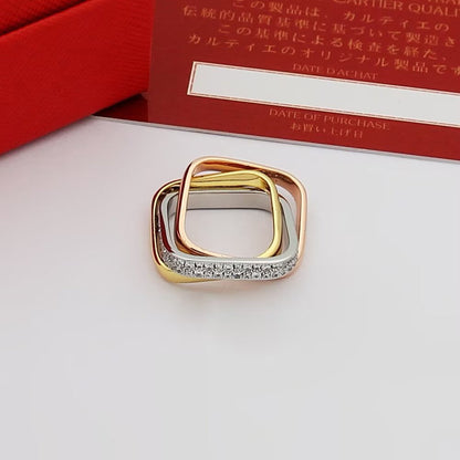 [LUCKY LOVE]TRINITY 3.5MM CUSHION RING COLLECTION