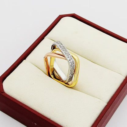 [LUCKY LOVE]TRINITY 3.5MM CUSHION RING COLLECTION