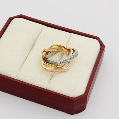 [LUCKY LOVE]TRINITY 3.5MM CUSHION RING COLLECTION