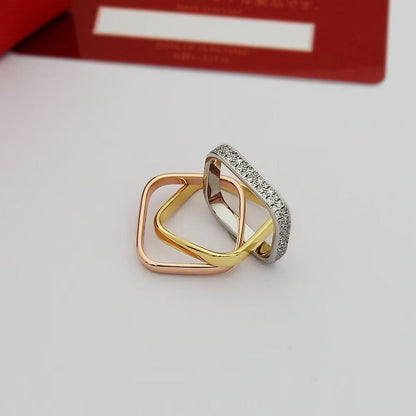 [LUCKY LOVE]TRINITY 3.5MM CUSHION RING COLLECTION