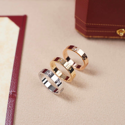 [LUCKY LOVE]LOVE 4MM 1 DIAMOND RING