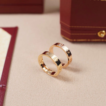 [LUCKY LOVE]LOVE 4MM 1 DIAMOND RING
