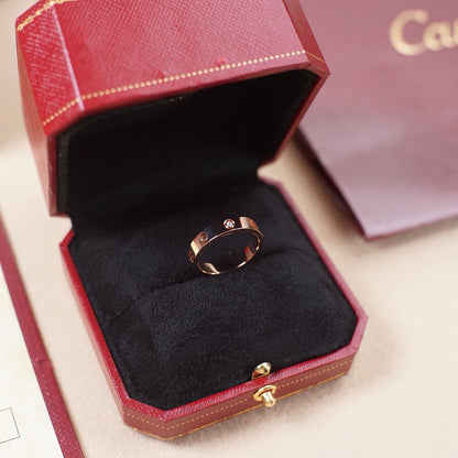 [LUCKY LOVE]LOVE 4MM 1 DIAMOND RING