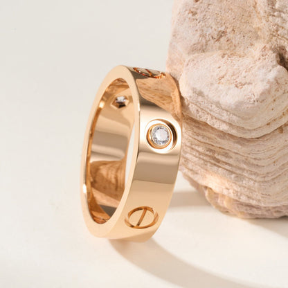 [LUCKY LOVE]LOVE 4MM 1 DIAMOND RING