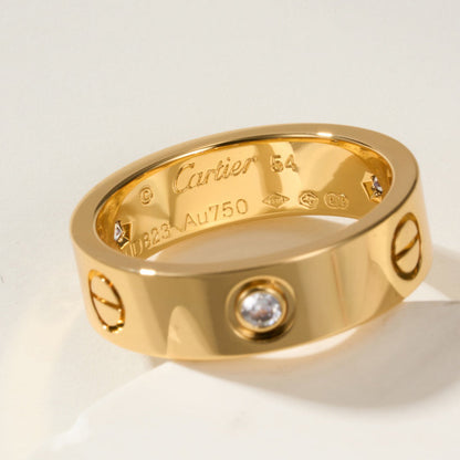 [LUCKY LOVE]LOVE 4MM 1 DIAMOND RING