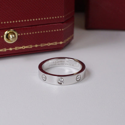 [LUCKY LOVE]LOVE 4MM 1 DIAMOND RING