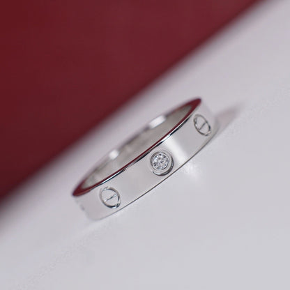 [LUCKY LOVE]LOVE 4MM 1 DIAMOND RING