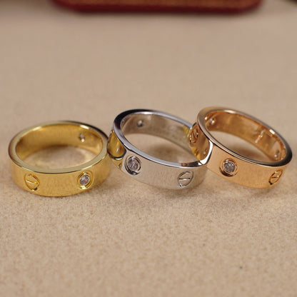 [LUCKY LOVE]LOVE 5.5MM 3 DIAMOND RING