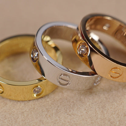 [LUCKY LOVE]LOVE 5.5MM 3 DIAMOND RING