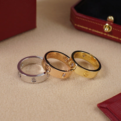 [LUCKY LOVE]LOVE 5.5MM 3 DIAMOND RING