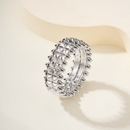 [LUCKY LOVE]CLASH 9.2MM DOUBLE ROW RING