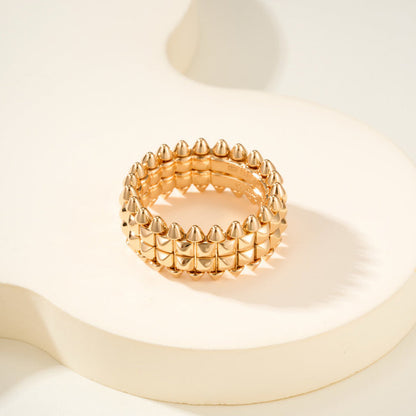 [LUCKY LOVE]CLASH 9.2MM DOUBLE ROW RING